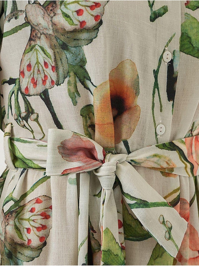 Robe à manches courtes à motifs bdart Beige argile - Kiabi