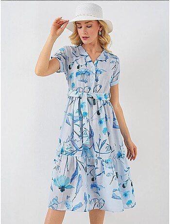 Robe à manches courtes à motifs bdart