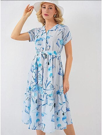 Robe à manches courtes à motifs bdart