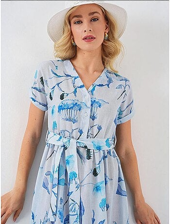 Robe à manches courtes à motifs bdart