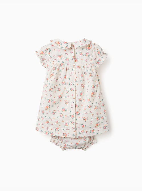 Robe à manches courtes avec motif floral - Kiabi Robe à manches courtes avec motif floral - Kiabi
