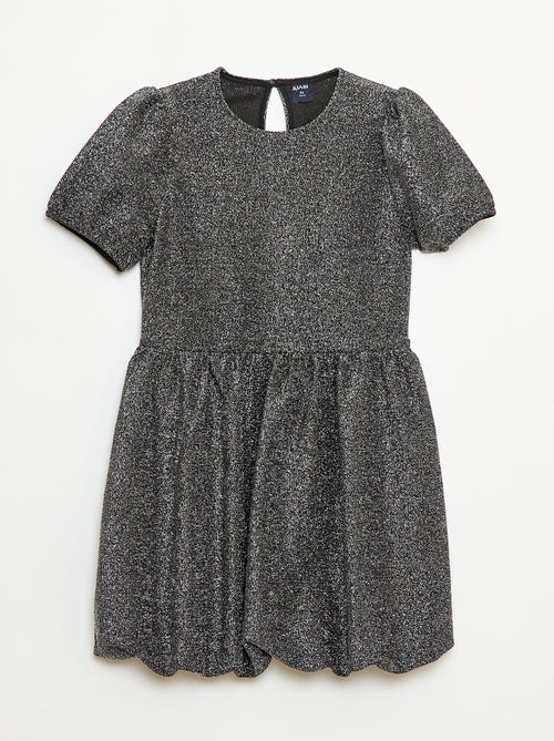 Robe à manches courtes avec paillettes all over - Kiabi