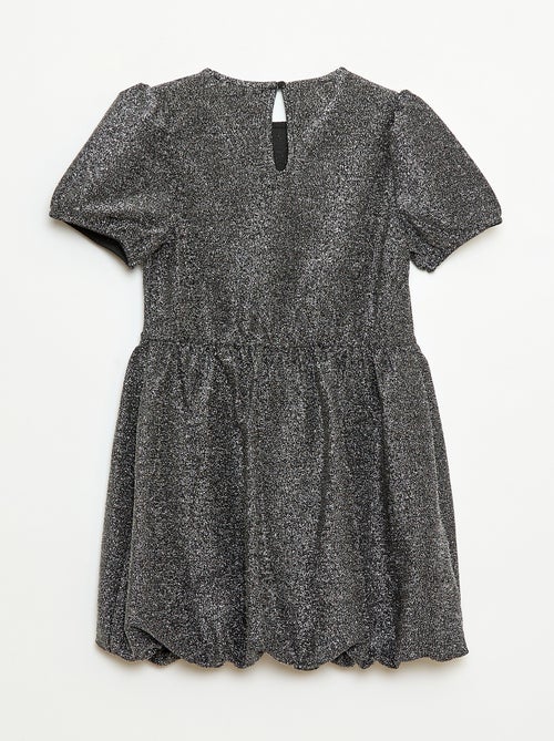 Robe à manches courtes avec paillettes all over - Kiabi