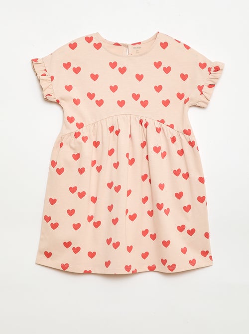 Robe à manches courtes en coton - Kiabi