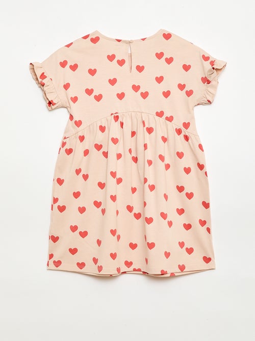 Robe à manches courtes en coton - Kiabi