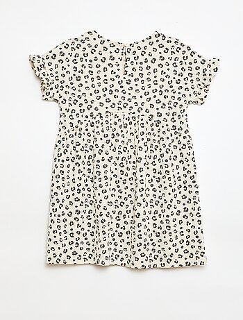 Robe à manches courtes en coton