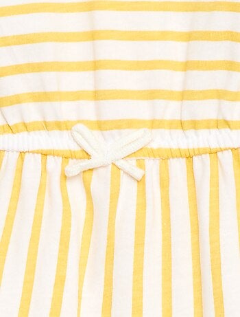 Robe à manches courtes en jersey de coton