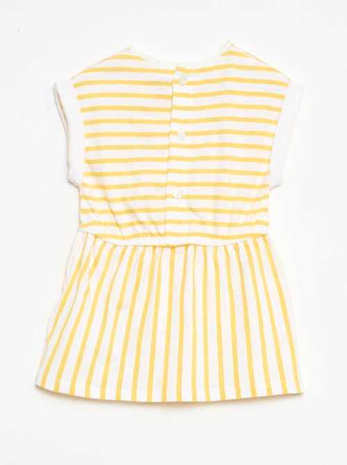 Robe à manches courtes en jersey de coton - Kiabi