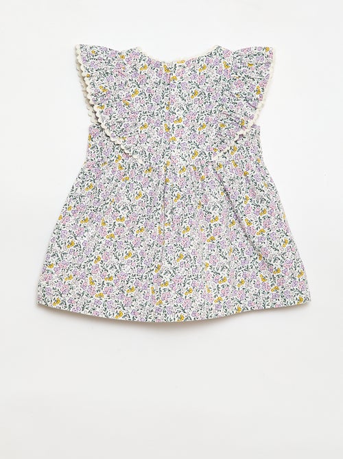 Robe à manches courtes et à volants - Kiabi Robe à manches courtes et à volants - Kiabi