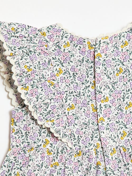 Robe à manches courtes et à volants - Kiabi Robe à manches courtes et à volants - Kiabi