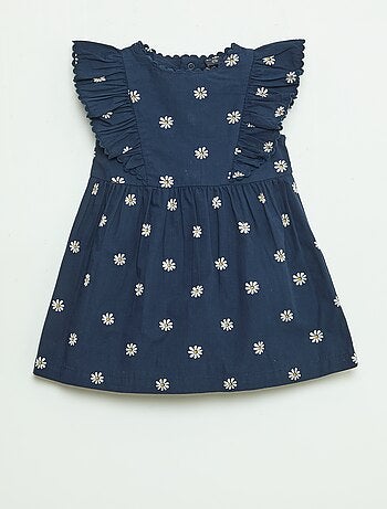 Robe à manches courtes et à volants