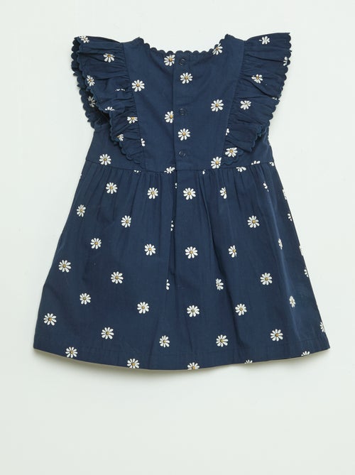 Robe à manches courtes et à volants - Kiabi