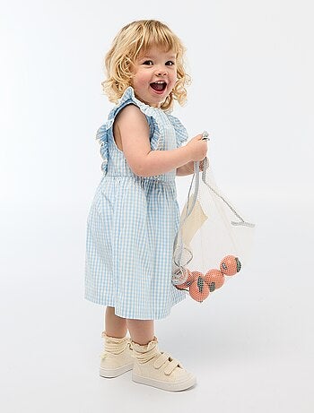 Robe à manches courtes et à volants