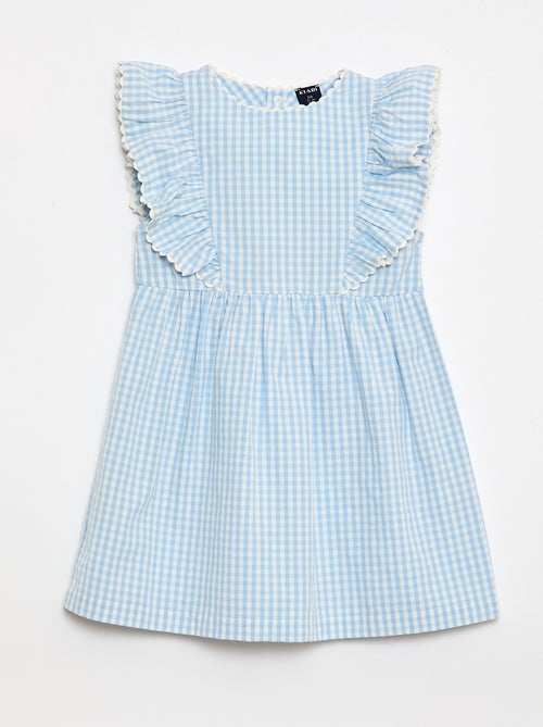 Robe à manches courtes et à volants - Kiabi