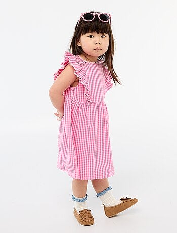 Robe à manches courtes et à volants