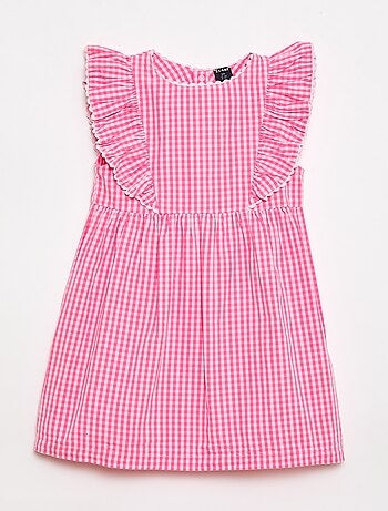 Robe à manches courtes et à volants