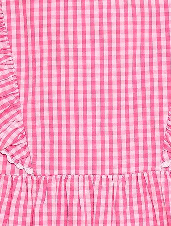 Robe à manches courtes et à volants