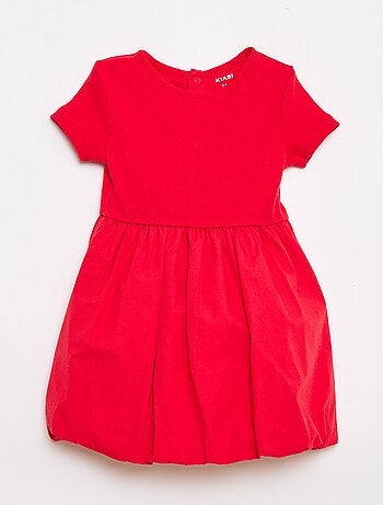 Robe à manches courtes forme boule