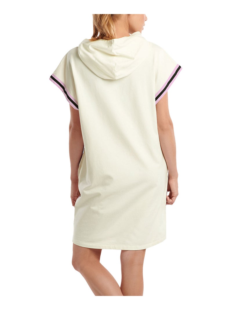 Robe à manches courtes Retromania Ecru - Kiabi