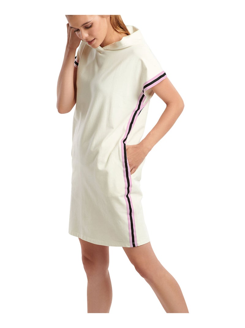 Robe à manches courtes Retromania Ecru - Kiabi