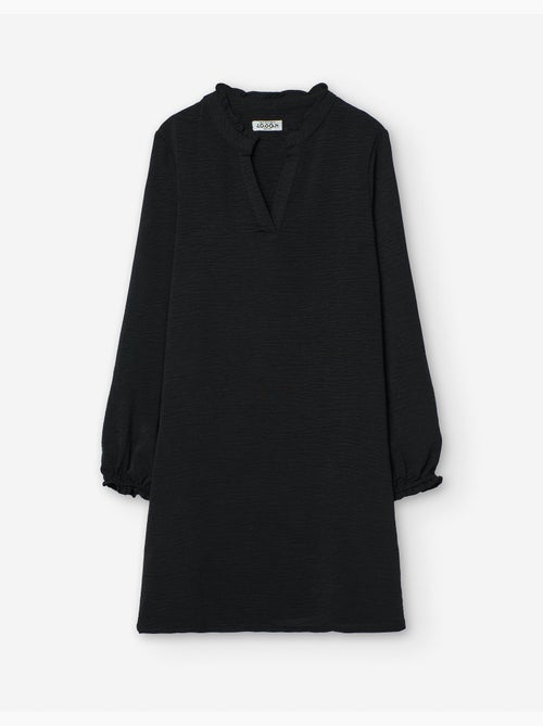 Robe à manches longues au toucher soyeux - Kiabi