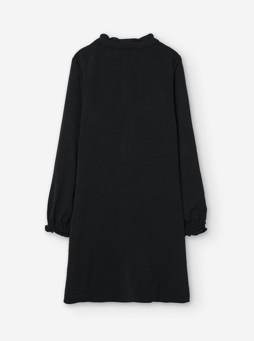 Robe à manches longues au toucher soyeux - Kiabi