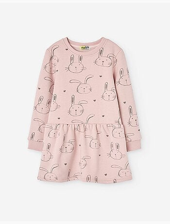 Robe à manches longues avec doublure en peluche