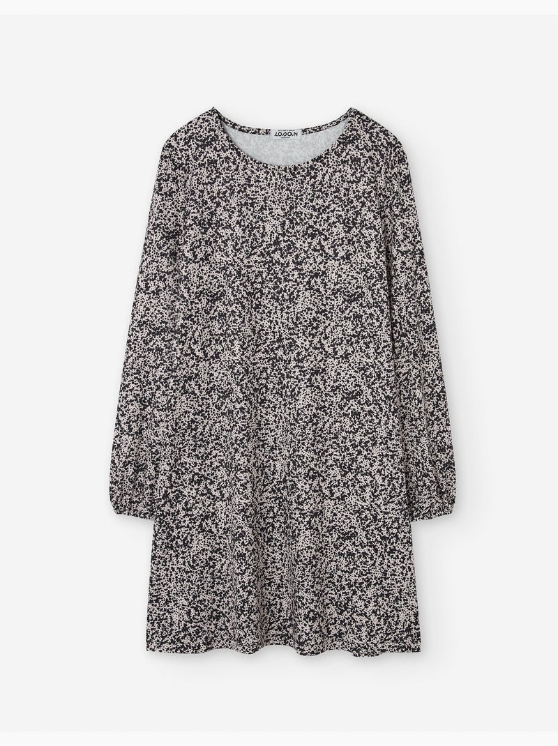 ROBE Robe à manches longues robe de soirée de coton à la cheville style