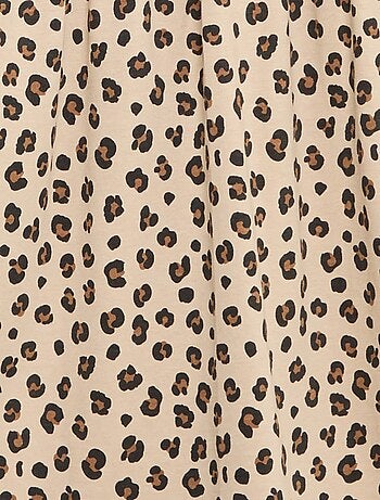 Robe à manches longues en jersey de coton