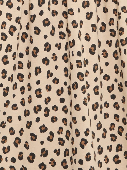 Robe à manches longues en jersey de coton - Kiabi