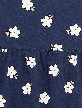 Robe à manches longues en jersey de coton
