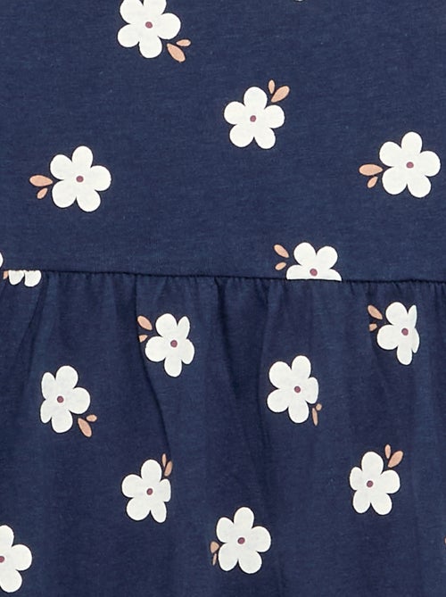 Robe à manches longues en jersey de coton - Kiabi Robe à manches longues en jersey de coton - Kiabi