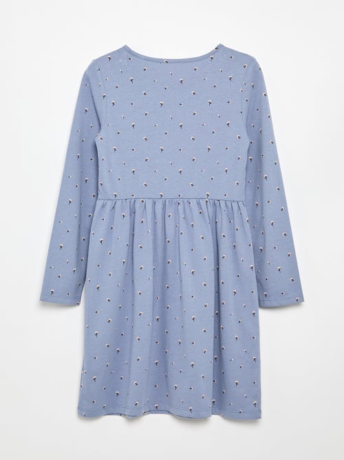Robe à manches longues en jersey de coton - Kiabi Robe à manches longues en jersey de coton - Kiabi
