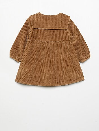 Robe à manches longues en velours
