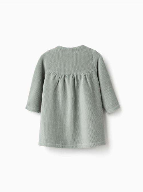 Robe à manches longues en velours côtelé - Kiabi Robe à manches longues en velours côtelé - Kiabi