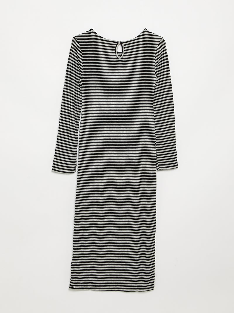 Robe à manches longues Gris - Kiabi