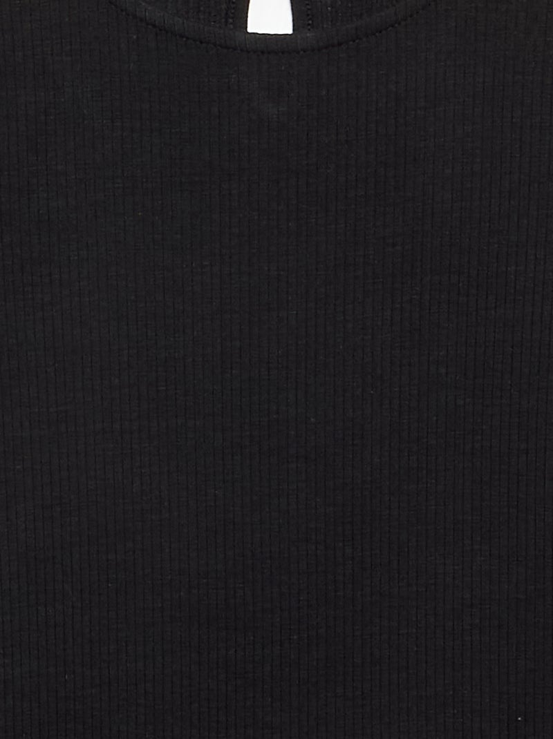 Robe à manches longues Noir - Kiabi