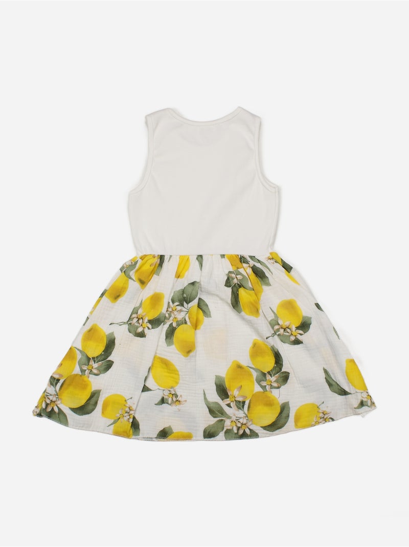 Robe à motif - Kids Star Jaune - Kiabi