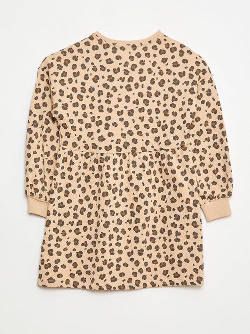 Robe à motif en molleton non-doublé - Kiabi