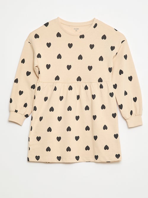 Robe à motif en molleton non-doublé - Kiabi