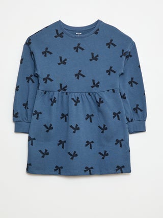 Robe à motif en molleton non-doublé