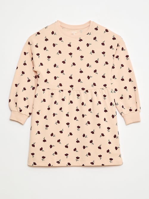 Robe à motif en molleton non-doublé - Kiabi