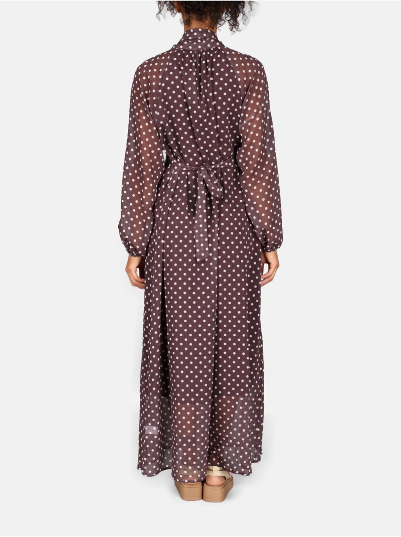 Robe à motif Marron - Kiabi