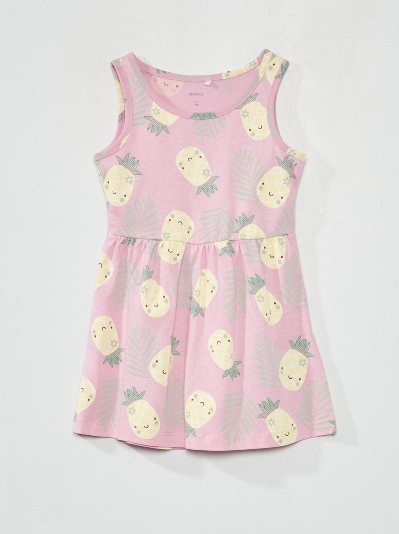 Robe à motif Rose - Kiabi