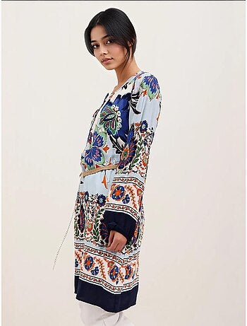 Robe à motifs avec ceinture bdart