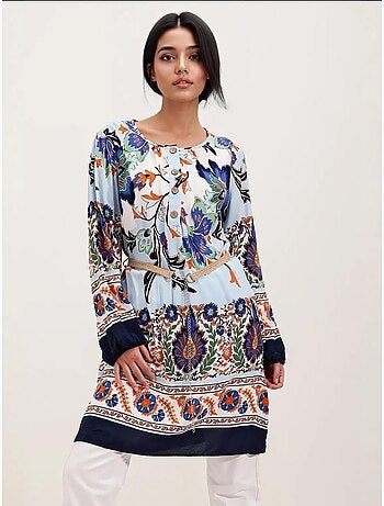 Robe à motifs avec ceinture bdart
