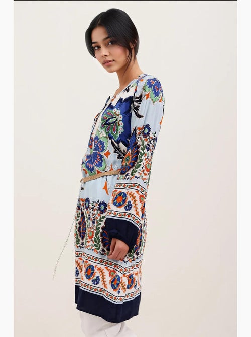 Robe à motifs avec ceinture bdart - Kiabi