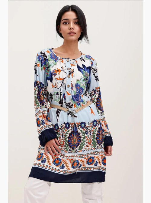 Robe à motifs avec ceinture bdart - Kiabi