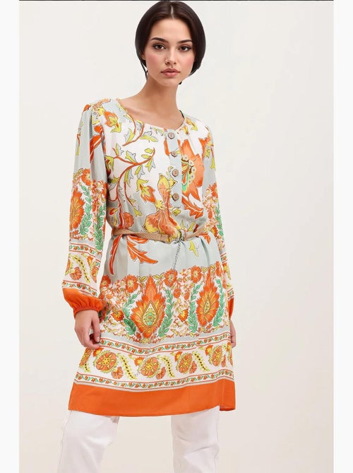 Robe à motifs avec ceinture bdart - Kiabi