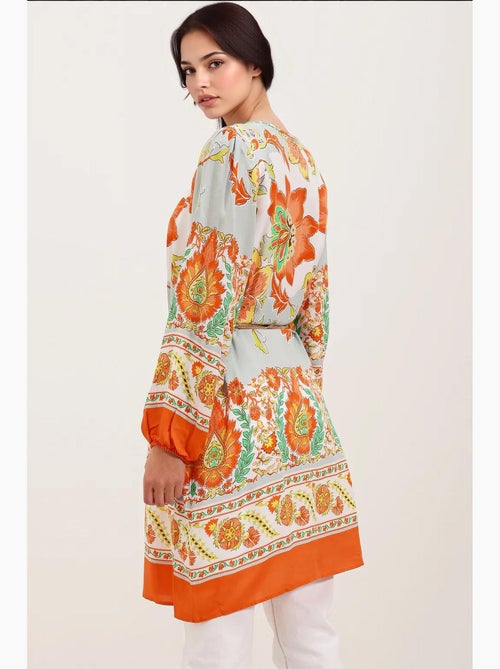 Robe à motifs avec ceinture bdart - Kiabi